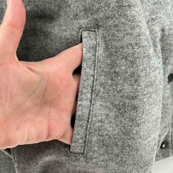 Madewell Women's Knit Bomber Jacket - Heather Charcoal - Large - NWT - Picture 5 of 7